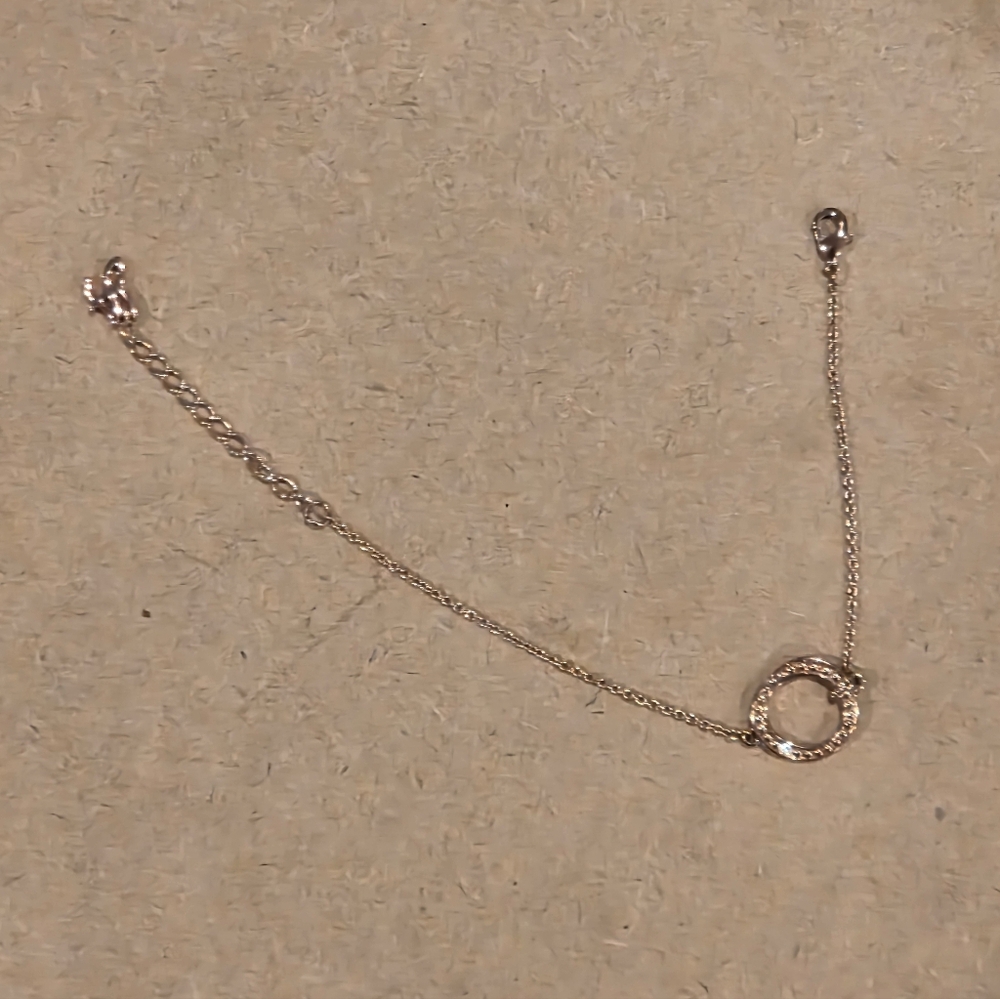 Gold Adore Organic Circle Bracelet By Swarovski